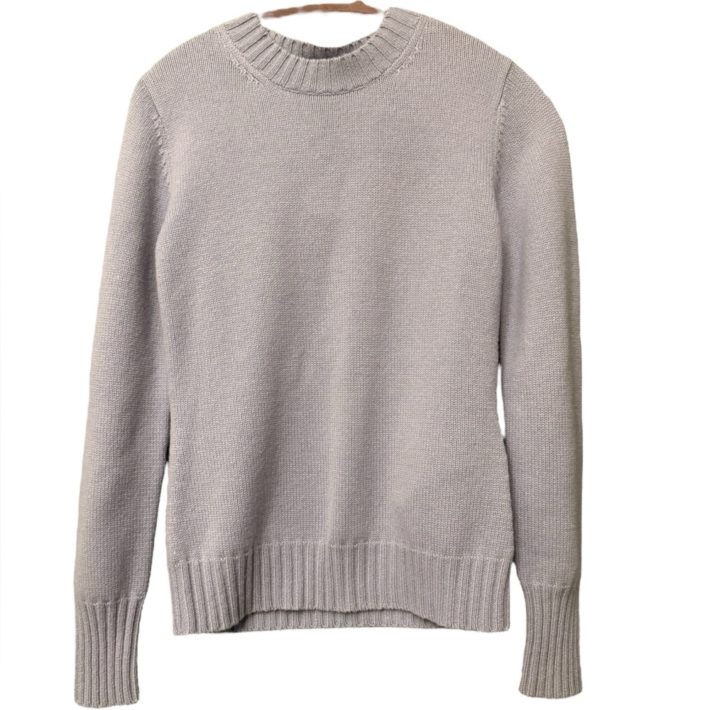 MaxMara Omelia 100% Cashmere Sweater in Light Blue Size Medium